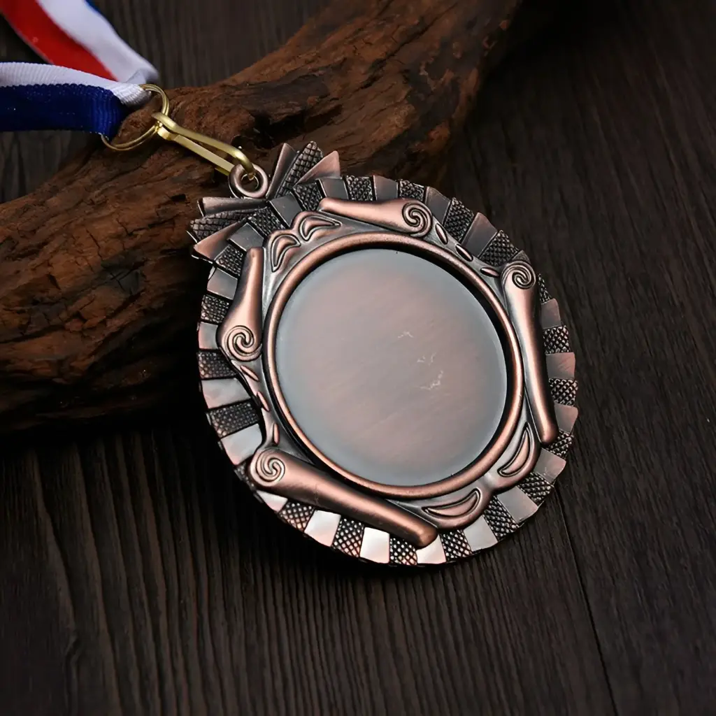 Medal Bronze Scroll Design 03