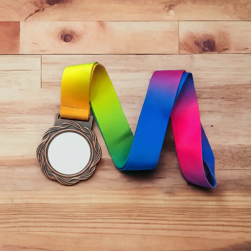 Medal Bronze Swirl Design 02