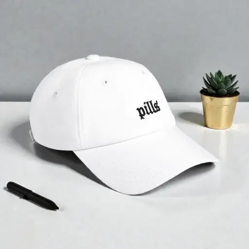 [E102701] White Cap 100% Cotton
